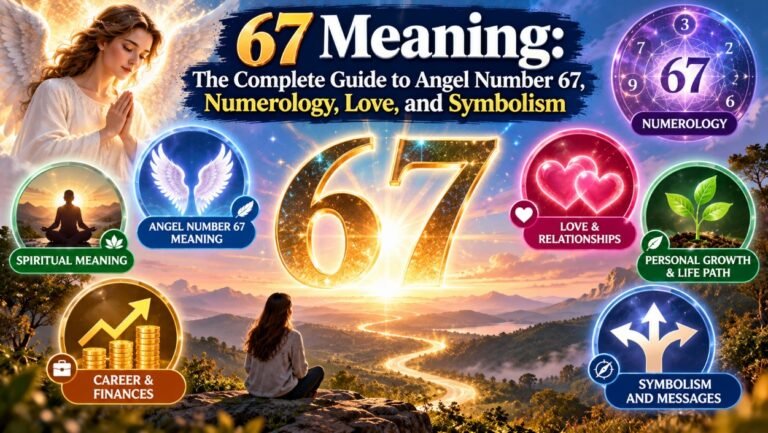 67 Meaning: The Guide to Angel Number 67, Numerology, Love, and Symbolism