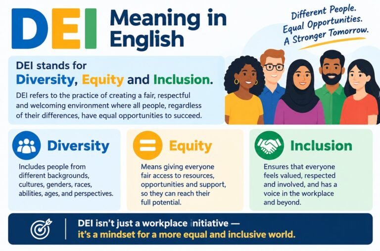 DEI Meaning in English: Definition, Examples & Key Principles