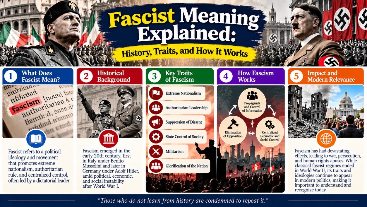 Fascist Meaning Explained: History, Traits, and How It Works