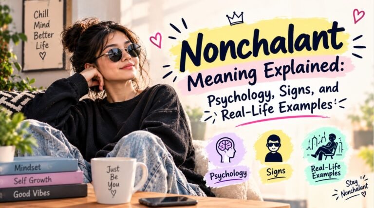Nonchalant Meaning Explained: Psychology, Signs, and Real-Life Examples