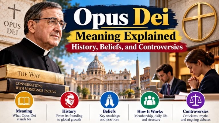 Opus Dei Meaning Explained: History, Beliefs, and Controversies